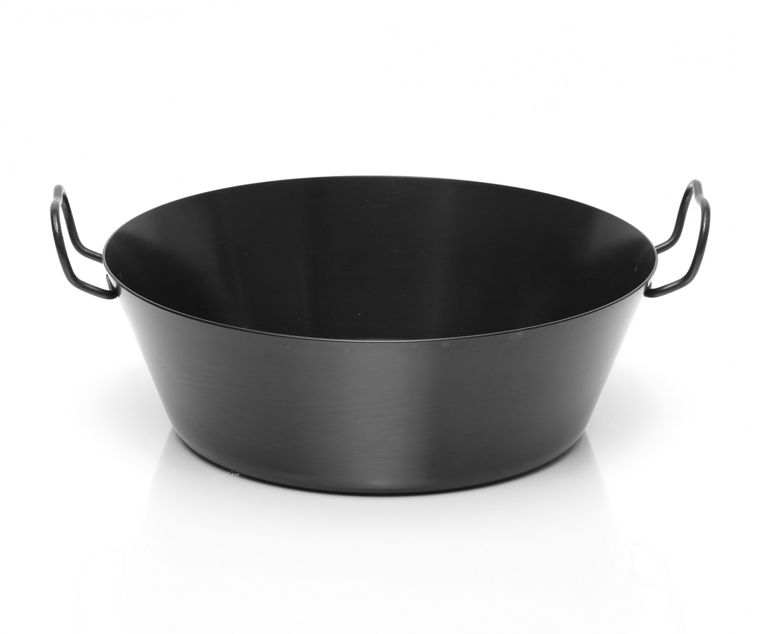 Eisenpfanne mit 2 Griffen 36 cm MADE in Germany für Ceran, Gas und Induktion 36cm