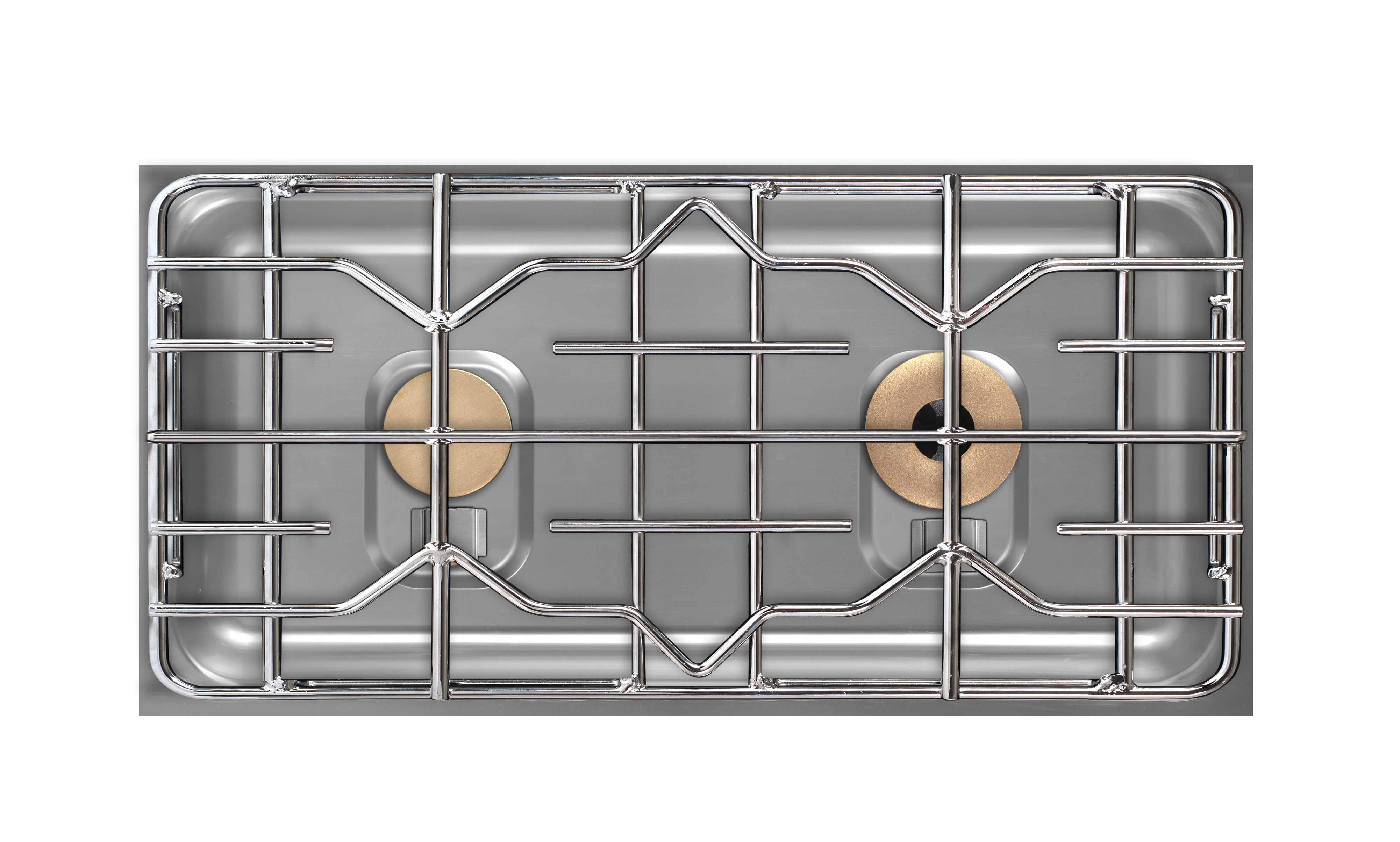 Berner BEG2S85Q Querformat-Einbaukochfeld Gas für Gastronomieküchen