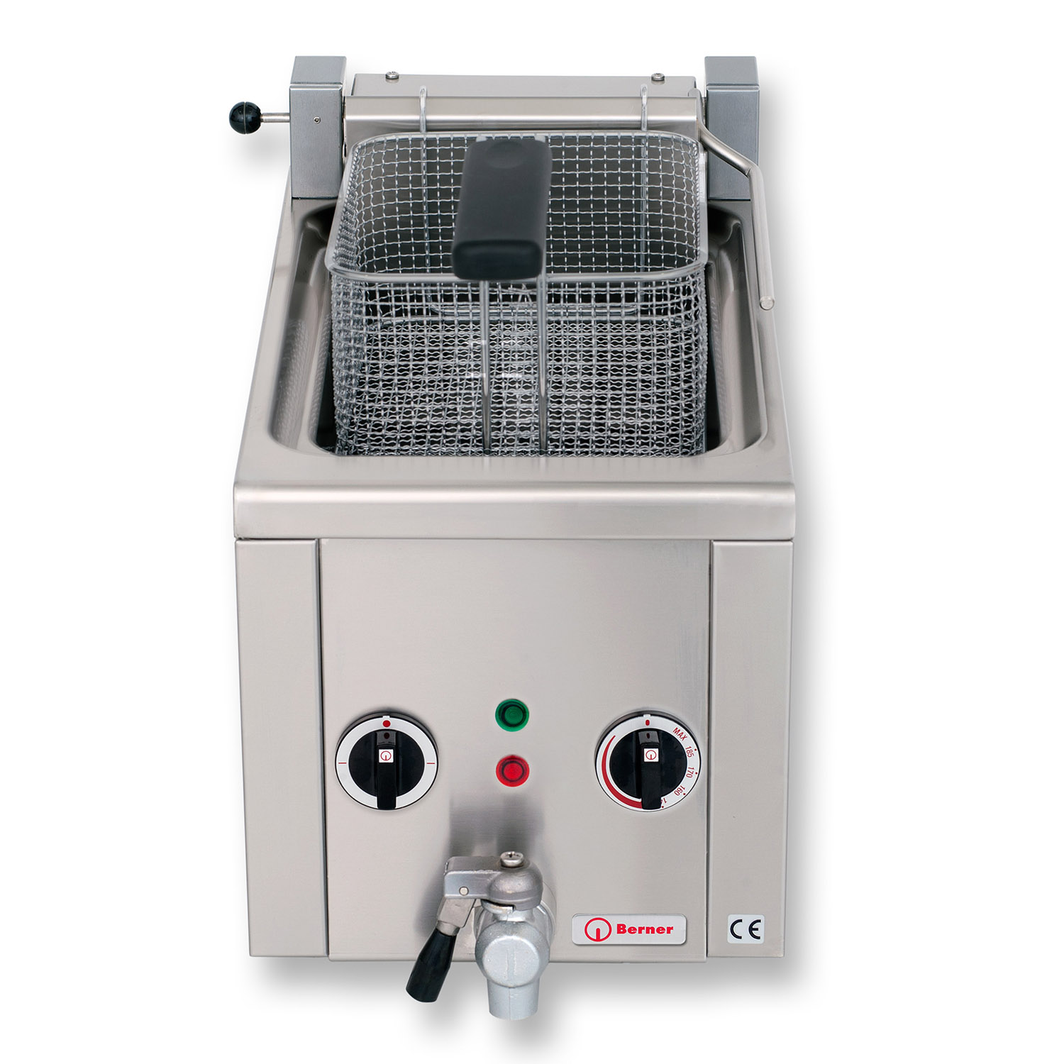 Berner BFSNK1SG Elektro Fritteuse Snack Auftisch Fritteuse 8 Liter Frittstar