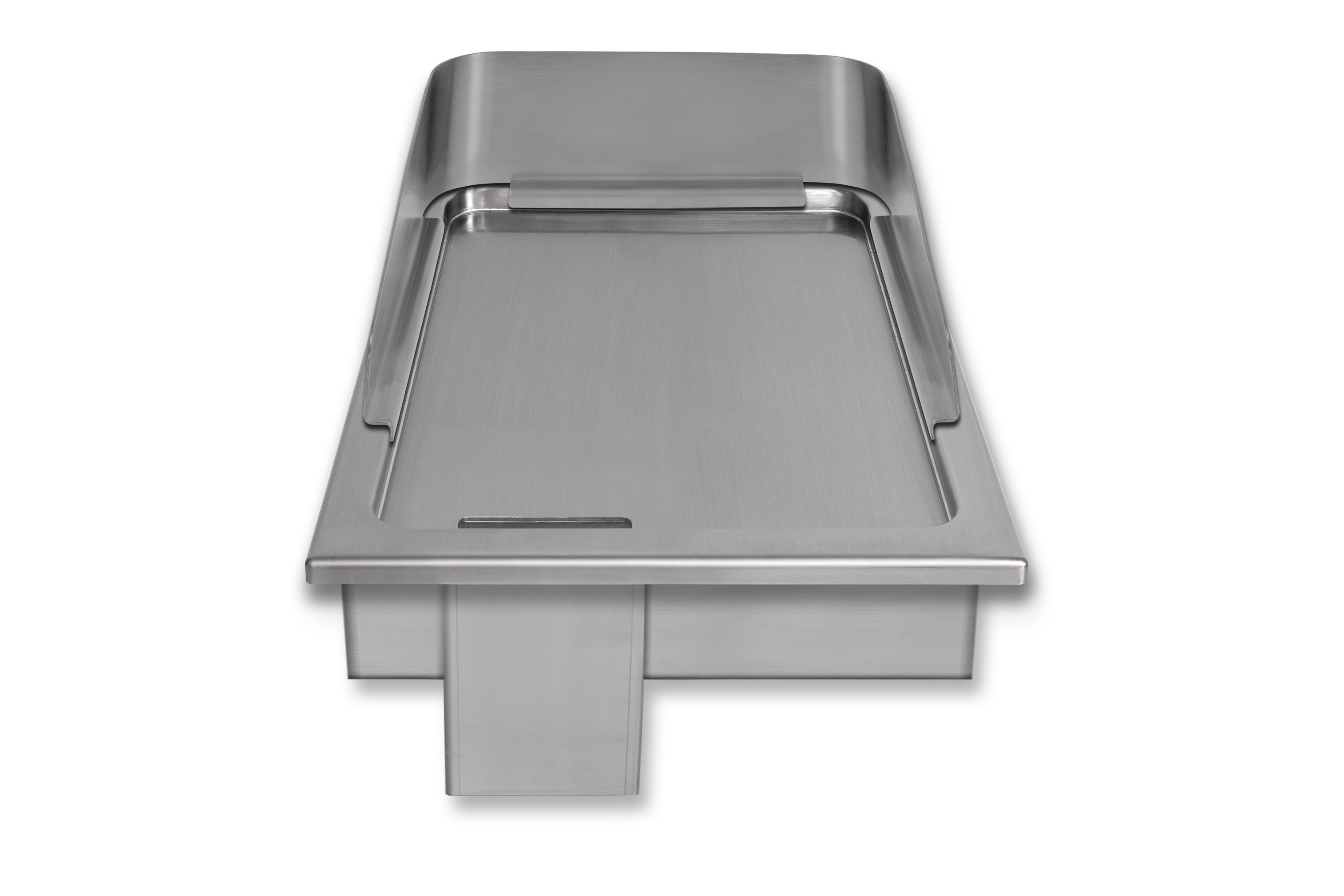 Berner BGE40M Mega-Bratplatte 40x75 cm als Einbaugerät