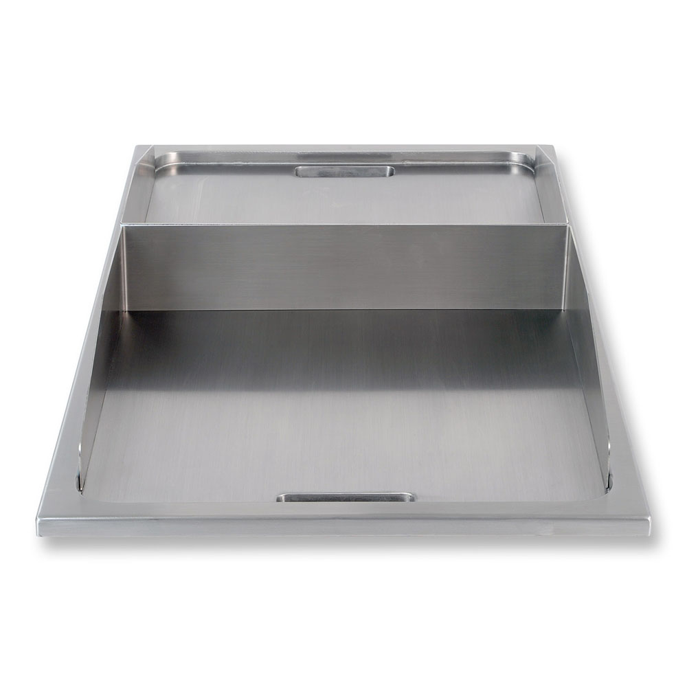 Berner BGE970C Einbau-Bratplatte hartverchromt beidseitig bedienbar