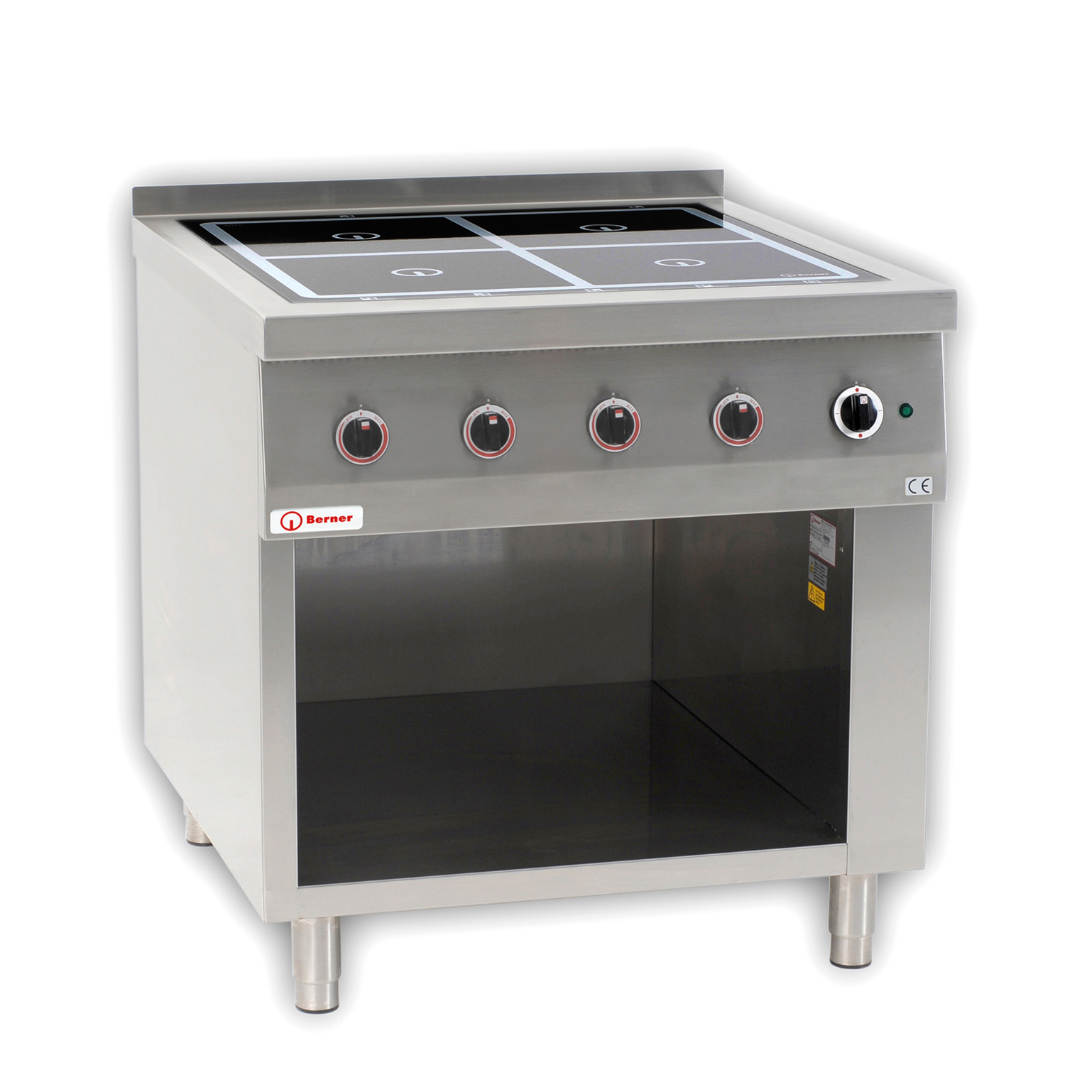 Berner BI4SH26B Standherd Induktion 4 Kochstellen Sondermodell