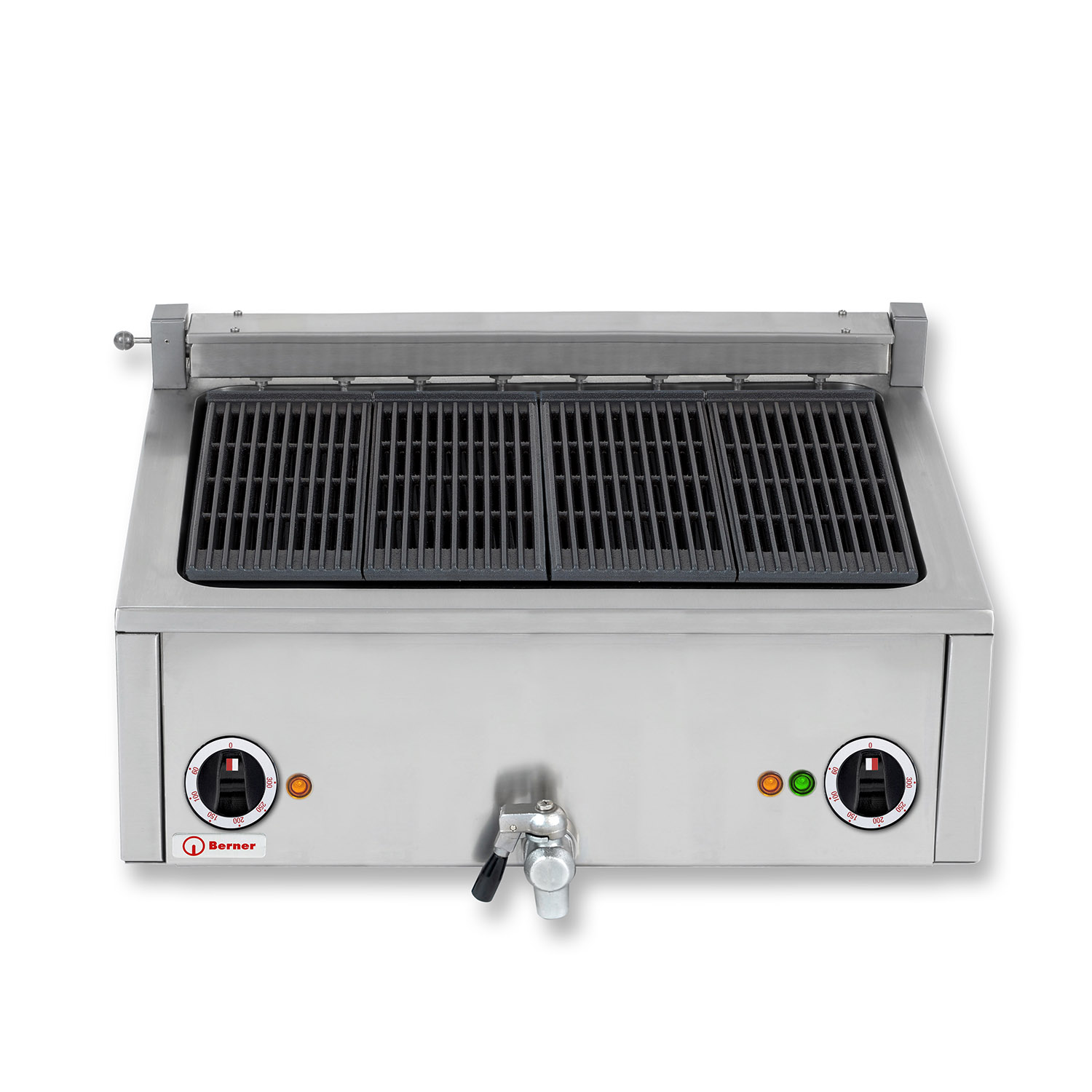 Berner BRHA70 Rustica Steakgrill 2 Heizzone 6,4 kW mit 400 V Snackline passend Serie 60/20