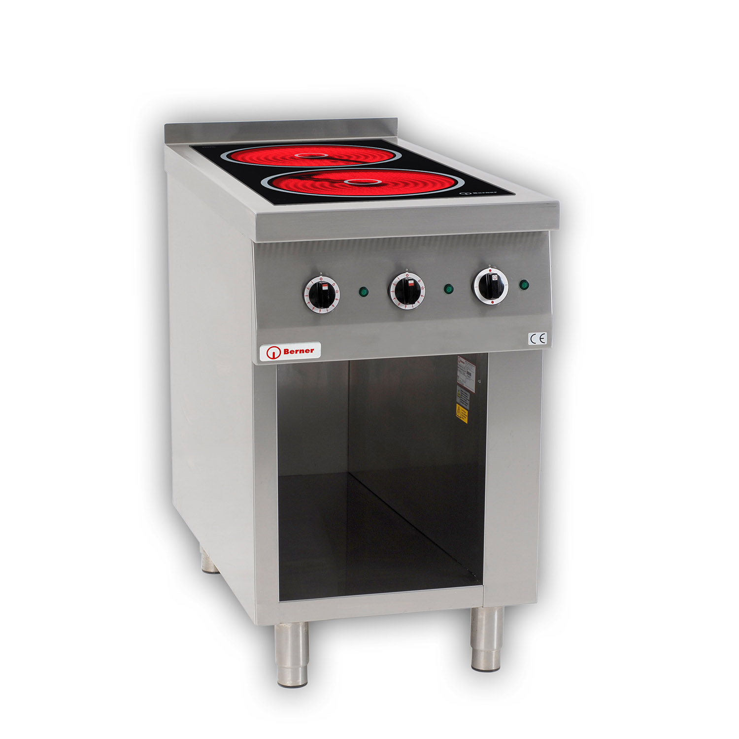 Berner BS2SHRA Elektro-Standherd mit 2 Strahlheizkörper Sondermodell