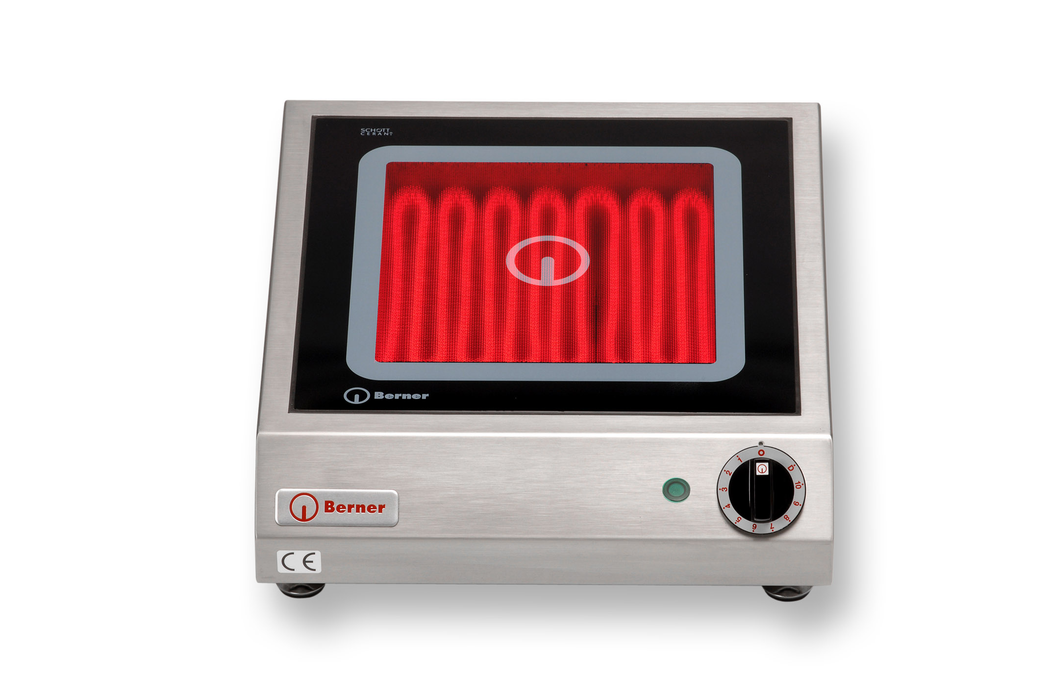 Berner BS1PQ quadratisches Tisch-Cerankochfeld