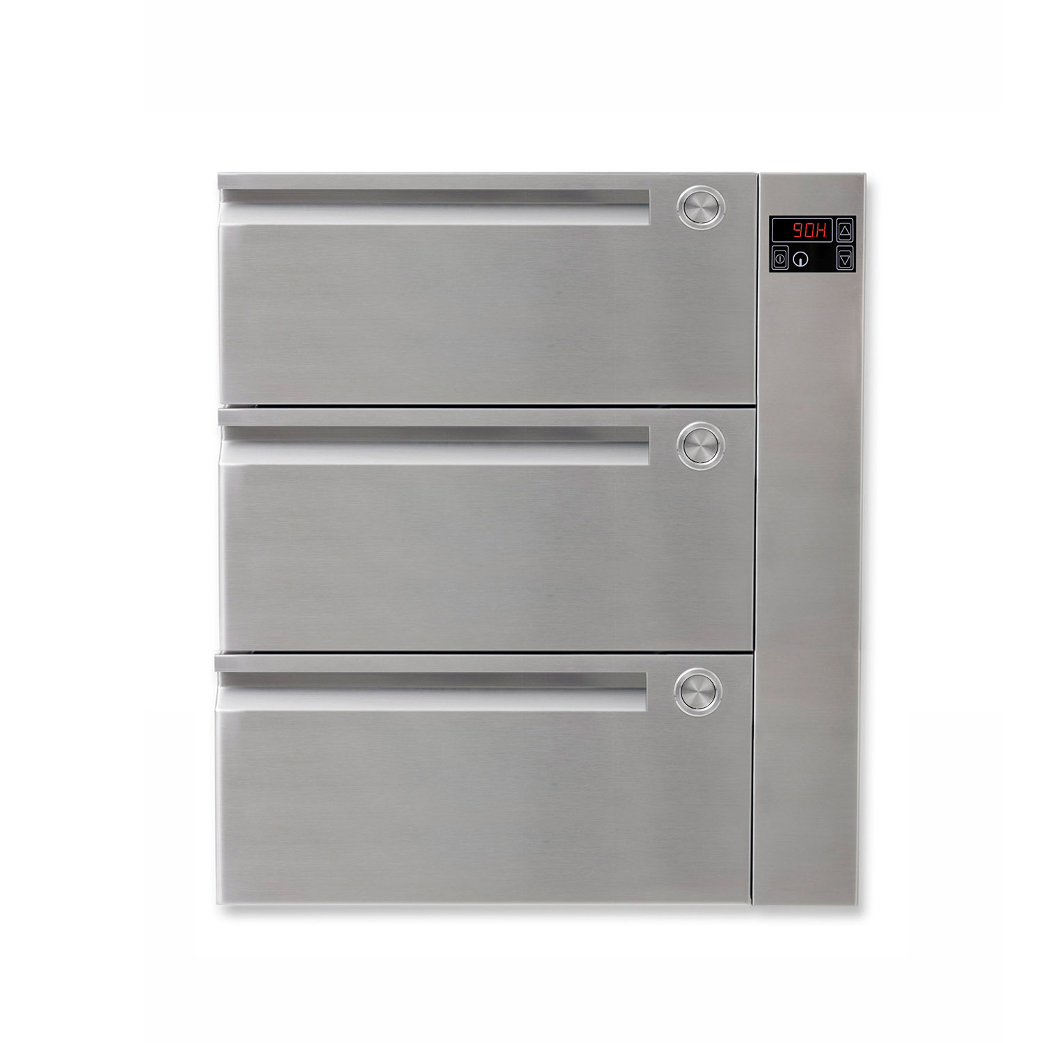 Berner BWH70_3T Einbau-Warmhalte- Schubladen mit Touchcontrol