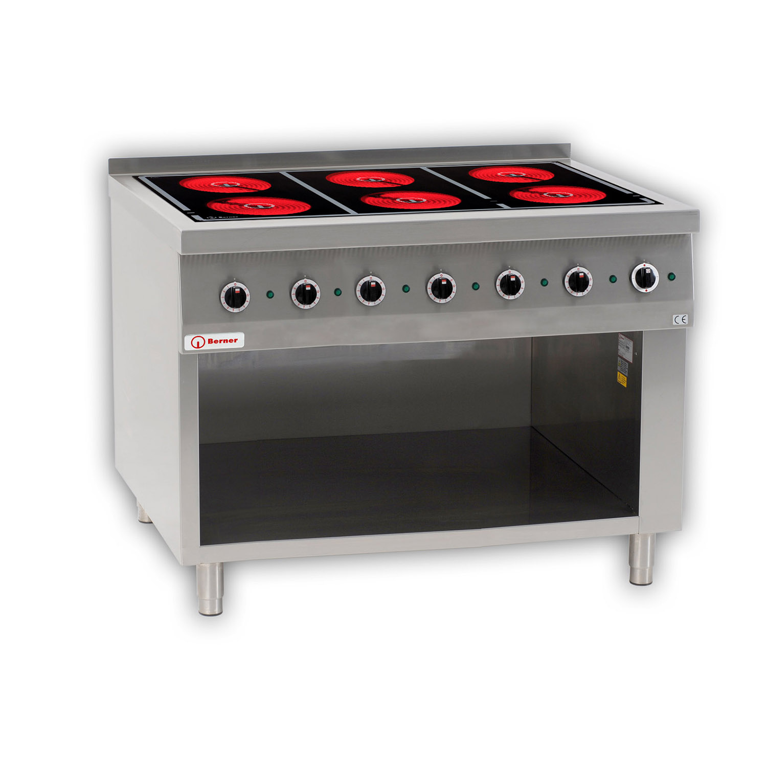 Berner BS6SHRB Elektro-Standherd mit 6 Strahlheizkörper Sondermodell