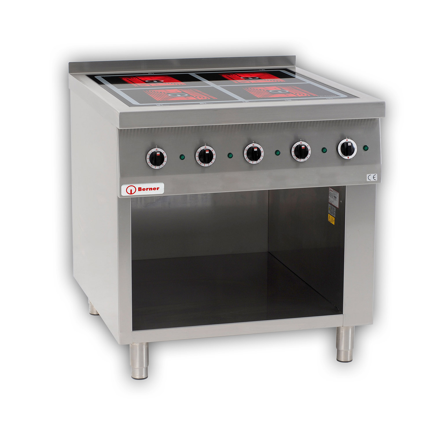 Berner BS4SHQ Elektro-Standherd mit 4 Strahlheizkörpern Sondermodell