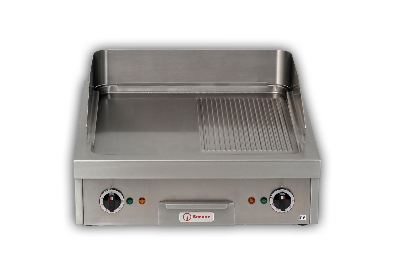 Berner BGA60H Griddleplatte halb glatt - halb gerillt
