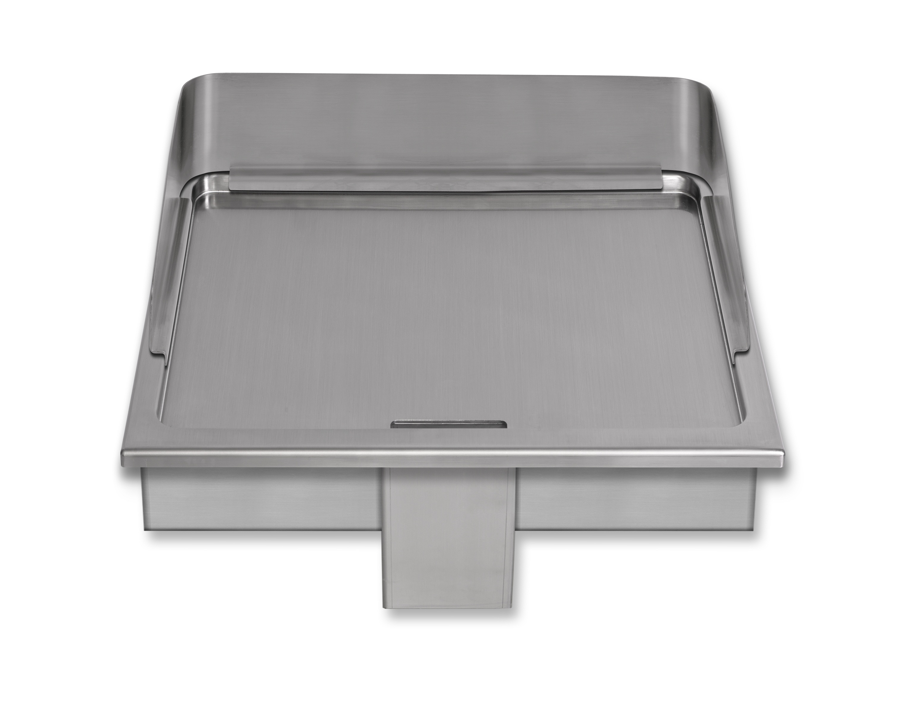 Berner BGE60M Mega-Grillplatte 60x75 cm als Einbauvariante