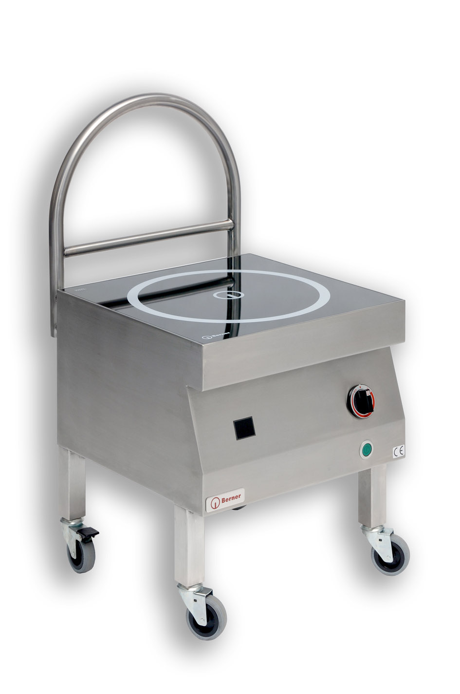 Berner BIHKR9 fahrbarer Induktionshockerkocher mit 9.000 Watt und 35 cm Topfspule